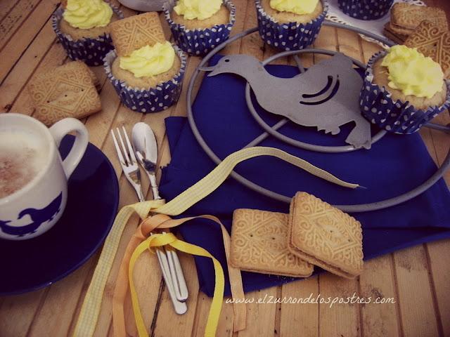 Cupcakes de Galletas Custard Cream