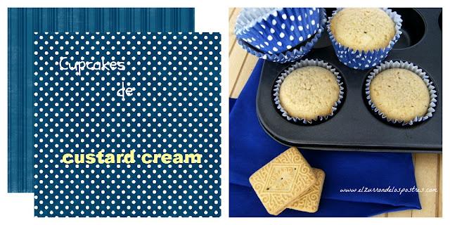 Cupcakes de Galletas Custard Cream