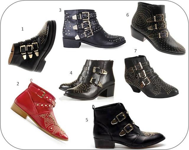 Botines Suzanne de Chloé y sus clones