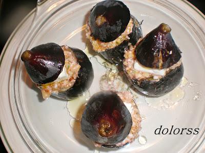 Higos rellenos de feta