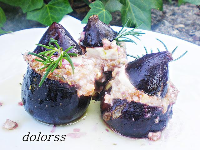 Higos rellenos de feta