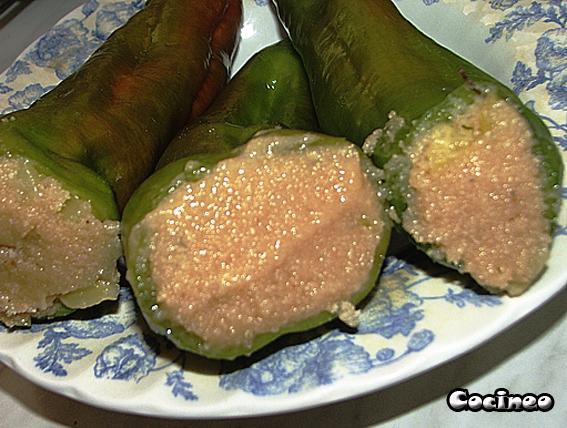 Pimientos rellenos de tortilla