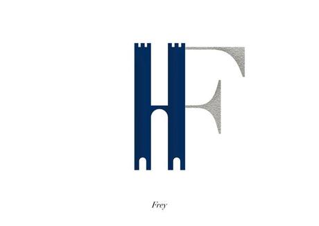 La tipografía de todos los clanes para el abcedario de 