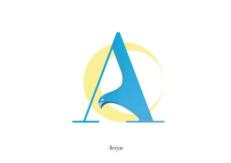 La tipografía de todos los clanes para el abcedario de 