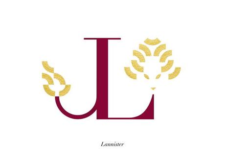 La tipografía de todos los clanes para el abcedario de 