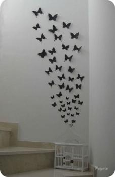 Decora tu pared con mariposas