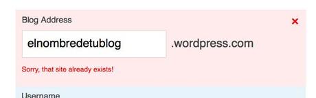 el nombre de tu blog en wordpress