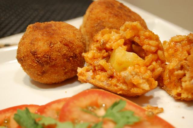 Arancini Siciliane o croquetas de arroz