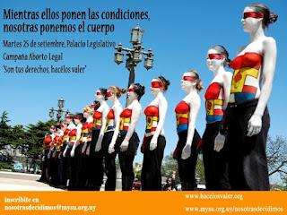 Mientras ellos ponen las condiciones, nosotras ponemos el cuerpo.