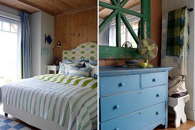 Cabana Rustica en Grises, Azules y Celestes.