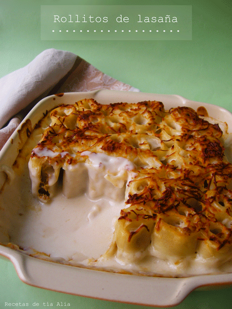 Rollitos de lasaña