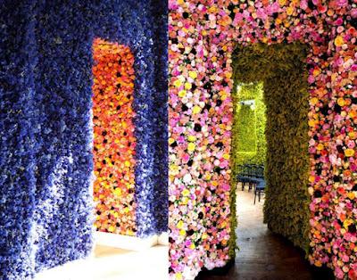 Las flores en el desfile de Christian Dior