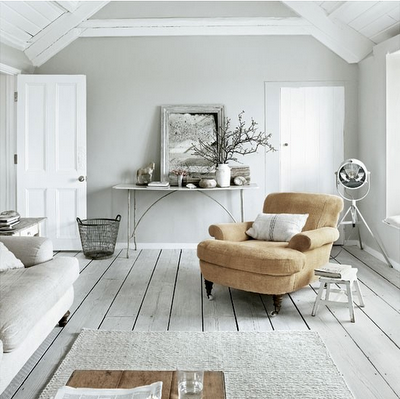 Blanco y Gris Rustico