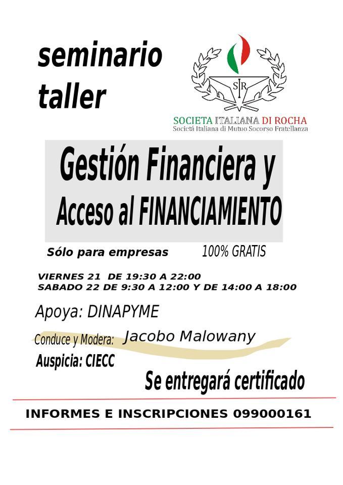Gestión Financiera y acceso al financiamiento