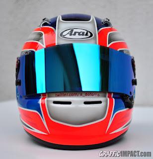 Aerografia en Casco de Karting, Arai sk6