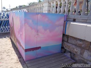 Decoración de chiringuito en la Playa de Sitges