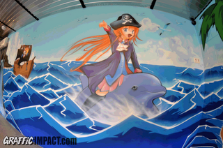 Pirata Party (part 3) mural interior en comedor infantil