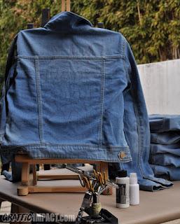 Chaquetas tejanas aerografiadas estilo graffiti para Tempo Cracks