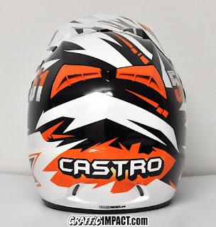 personalización de casco para el piloto Sergio Castro #51