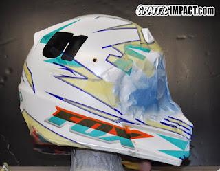 personalización de casco para el piloto Sergio Castro #51