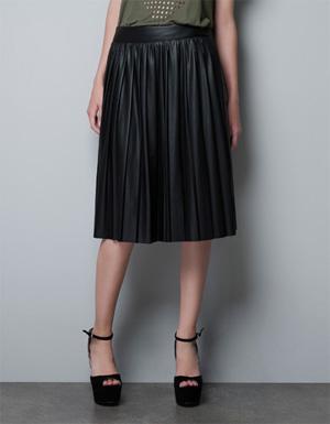 aw12 compra semana falda cuero zara La compra de la semana: falda de piel