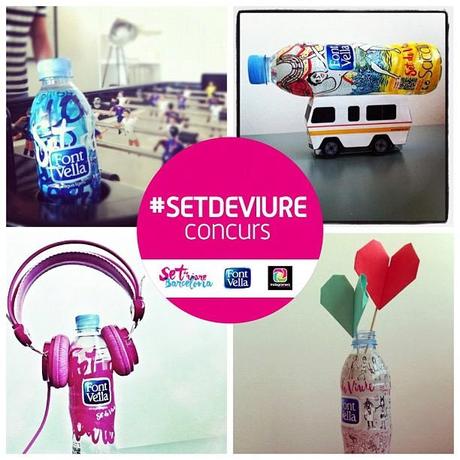 Font Vella instala botellas gigantes en Barcelona... y lanza un concurso en Instagram #setdeviure