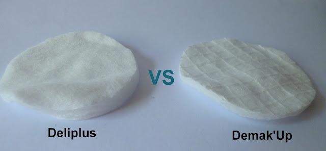 Discos desmaquillantes Deliplus vs Demak'Up