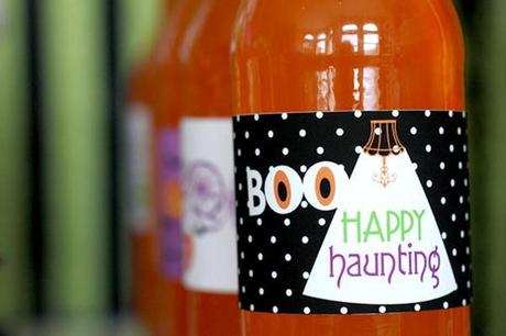 bebida naranja para Halloween 