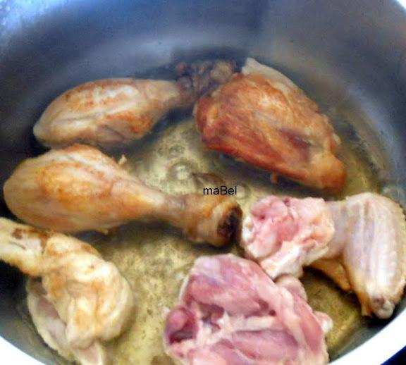 Pollo a la cacerola con patatas