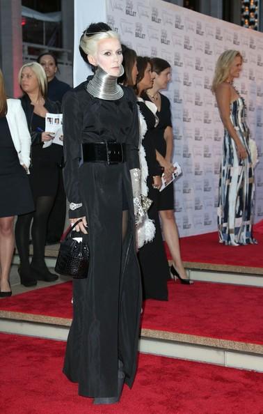 Daphne Guinness attending the Ballet Fall Gala 2012 at the David H. Koch Theatre of the Lincoln Centre in New York City.