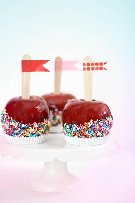 manzanas con sprinkles