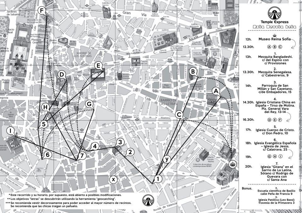 Fluxus to the People: Temple Express. Ruta devota