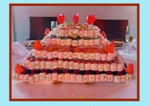 Tarta de Chuches XVII:¡Felicidades Jon y Maite!