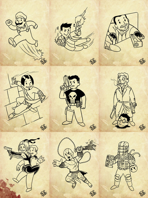 vault boy crossover 2 El Telesketch (77)