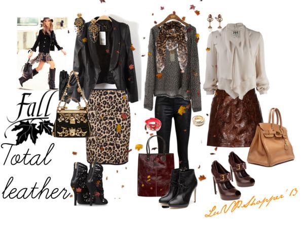 Cuero prendas y accesorios fall'13*Saca el Cuero