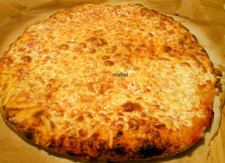 Pizza con harina de garbanzo