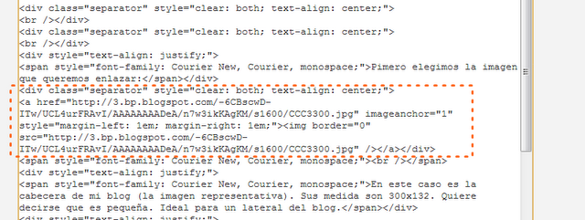 Tutorial para el blog: código HTML para enlazar imágenes