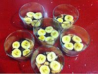 Trifle con plátanos