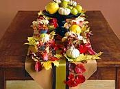 Tres centros mesa para otoño