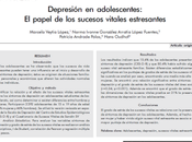 Depresión adolescentes: papel sucesos vitales estresantes Veytia