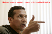11 de setiembre: atentado contra la universidad pública del Perú