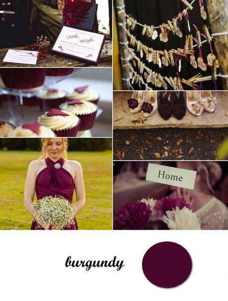 Burgundy wedding