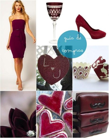 Burgundy wedding-Shopping guide