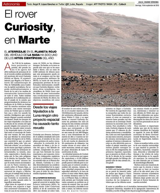 Zoco Astronomía: El rover Curiosity, en Marte