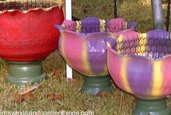 Excepcionales columpios y arreglos para el jardín, elaborados con