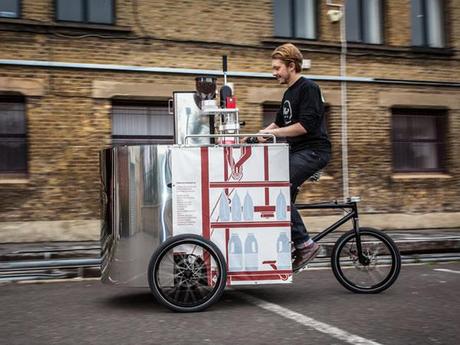 Velopresso :: máquina de café sobre una bicicleta