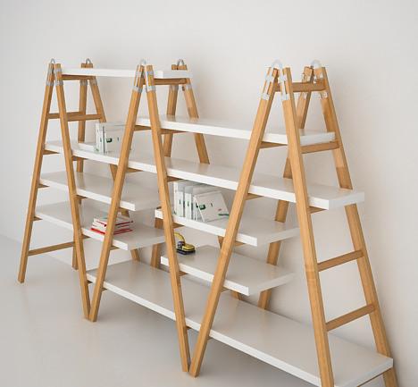 Una librería hecha con escaleras Paperblog SOMOSDECO Blog de Decoración | Decoración de unas, Escaleras