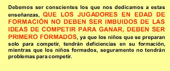 ¿ENTRENAR A UN NIÑO PARA GANAR O FORMAR PARA EL FUTURO?: DOS OPCIONES, UNA ELECCIÓN.