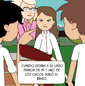 Dibujos; En la Escuela Todos debemos respetarnos!! cuándo estaba a su lado psaron de mí y uno de los chicos subió el brazo