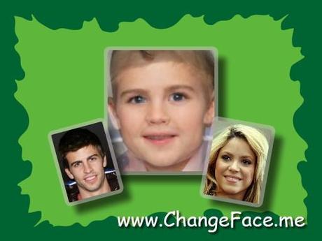 Bebé de Shakira y Piqué (simulación 2) ¿Cómo será el bebé de Gerard Piqué y Shakira? O el de cualquier otra pareja…